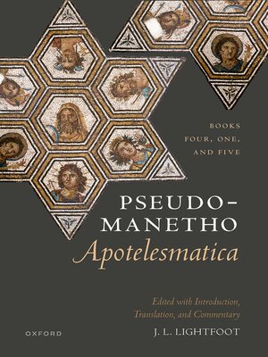cover image of Pseudo-Manetho, Apotelesmatica